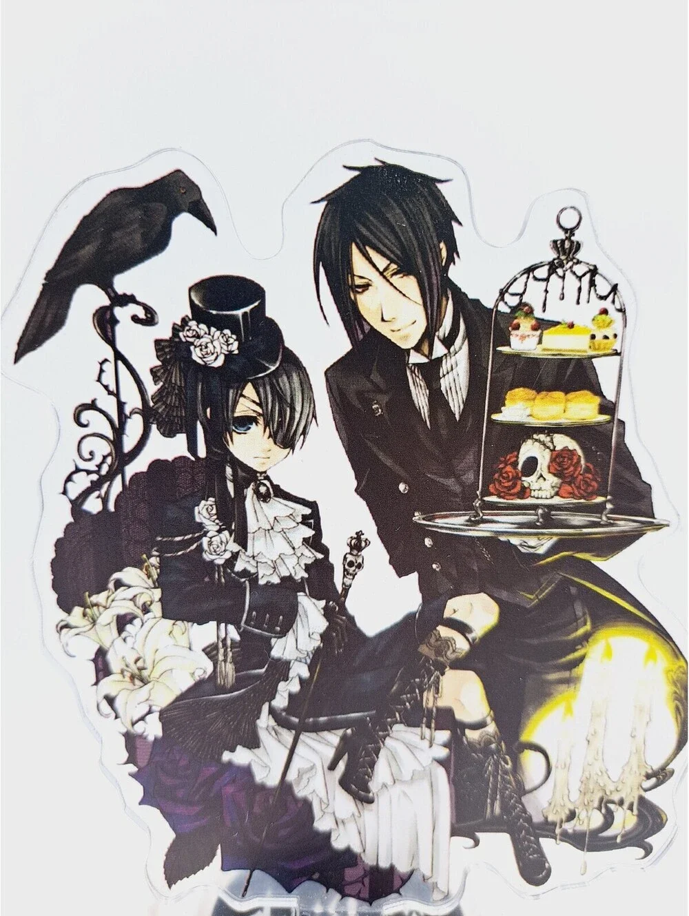 Anime Black Butler Ciel Sebastian Acrylic Figure Mystery Manga Dark Fantasy Goth